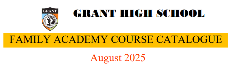 Family Academy Course Catalog - August 2025