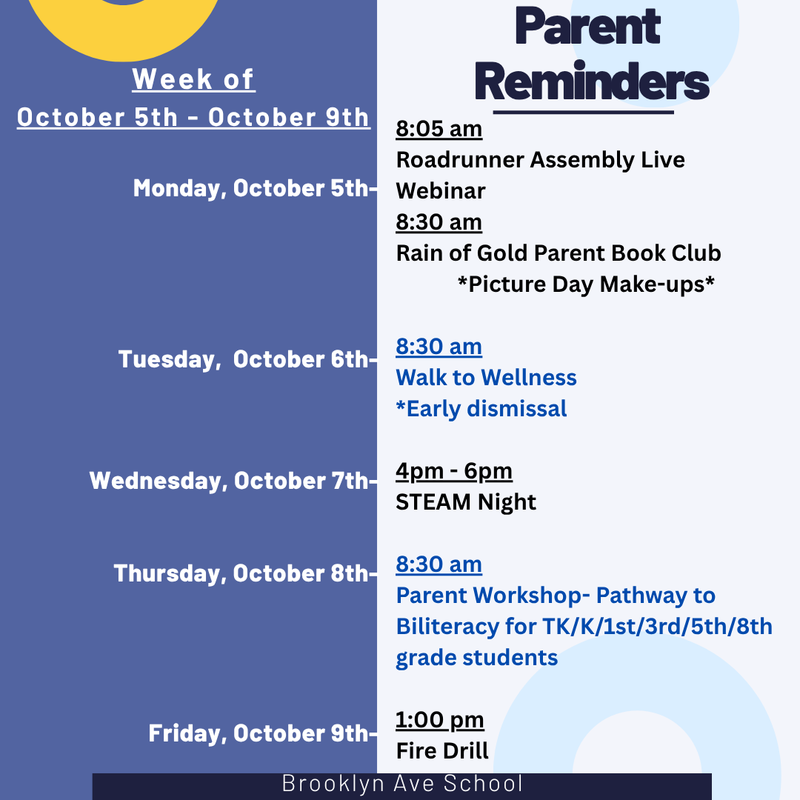 Parent Reminders