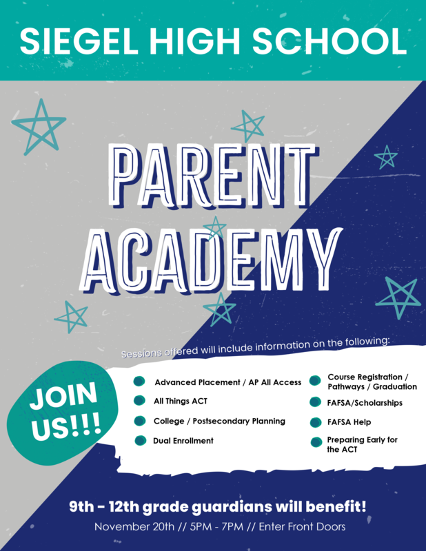 Parent Academy Flyer 2025