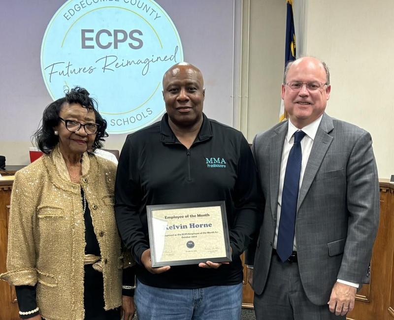 Horne named ECPS Employee of the Month
