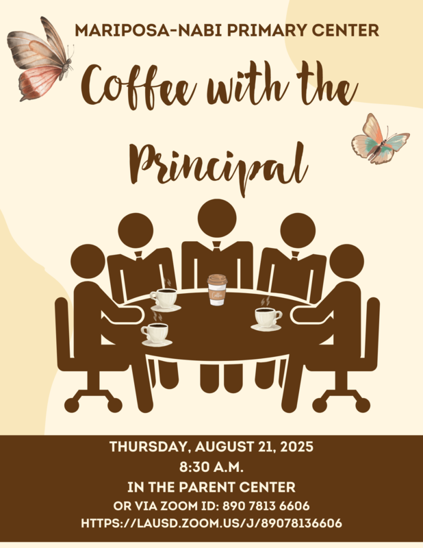 Coffee with the Principal