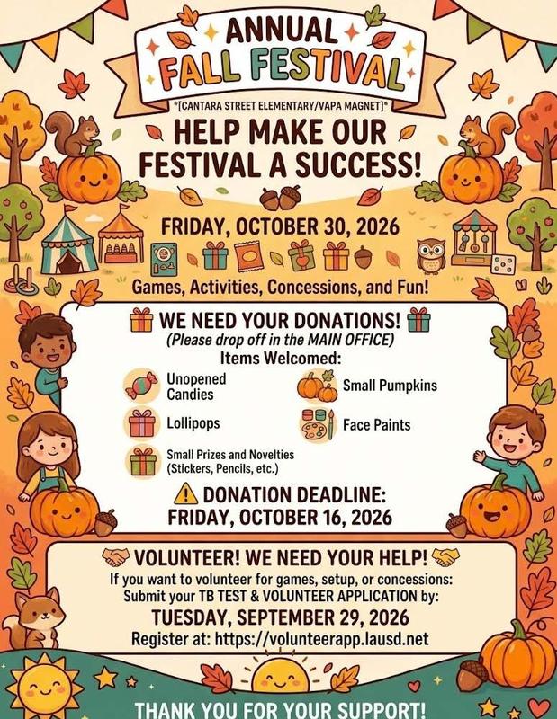 2026 Fall Festival Donations