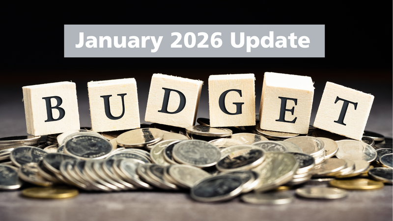January 2026 Budget Update graphic