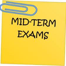 Mid-term exam schedule Featured Photo