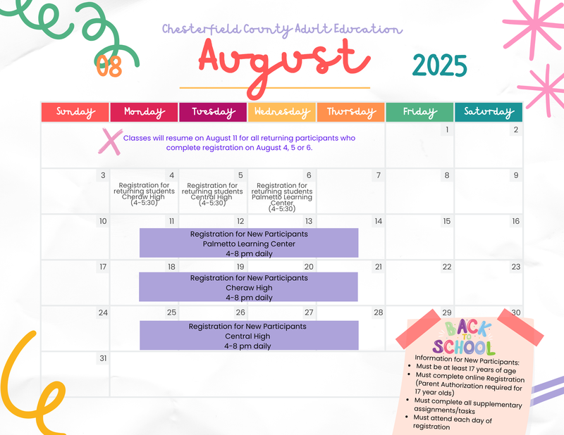 August 2025 Calendar Featured Photo
