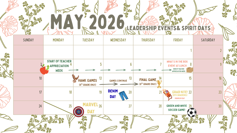 May Leadership Calendar Featured Photo