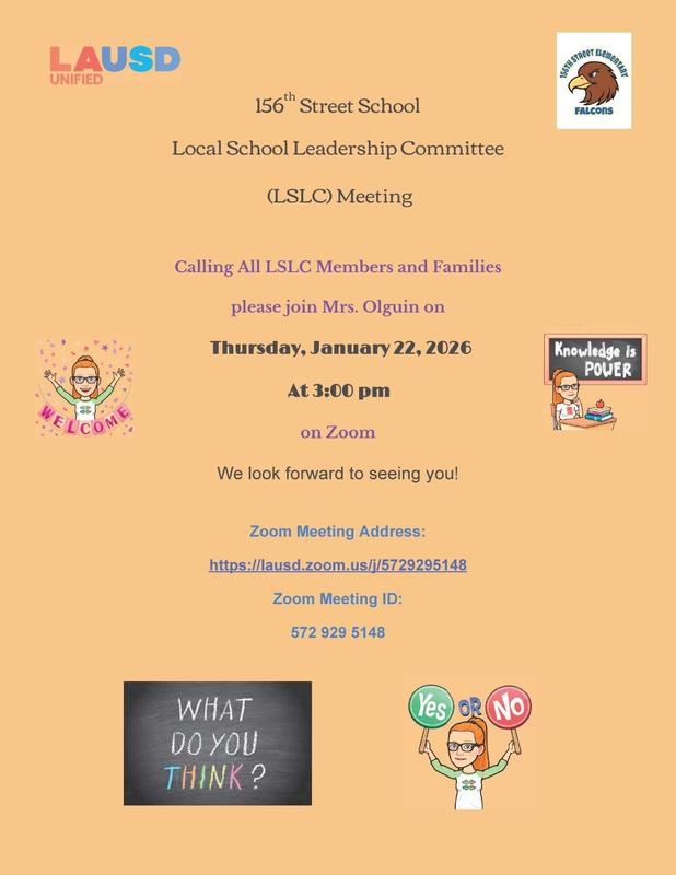 LSLC meeting on 1/22/26 at 3 pm via Zoom