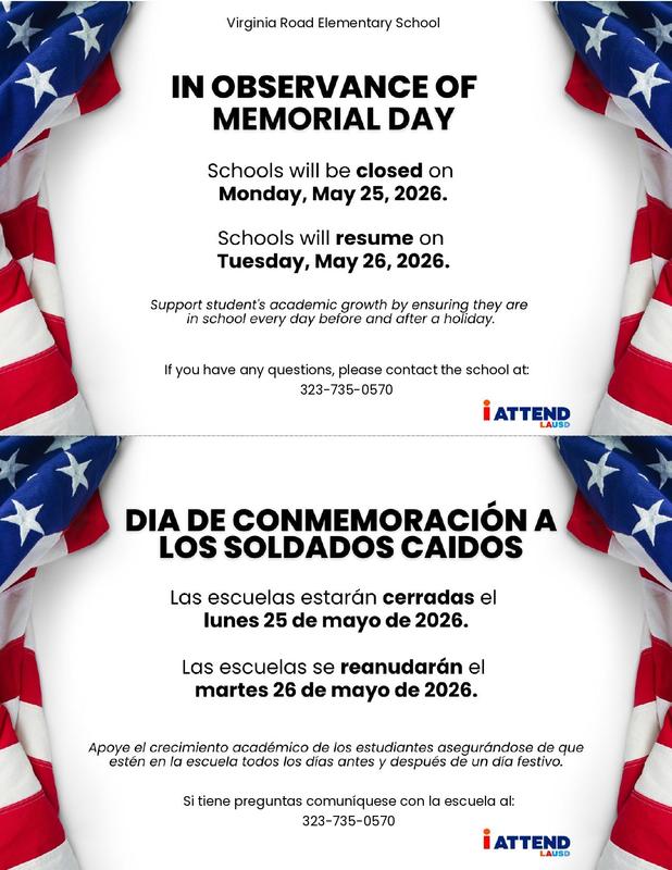 Memorial Day (ENGLISH & SPANISH)