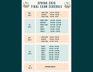 final schedule