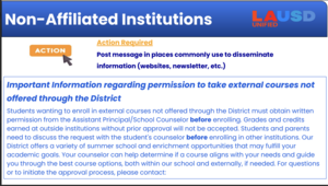 Non-Afiliated Institutions