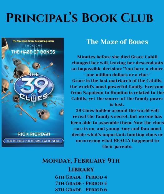 Principal's Book Club Flyer