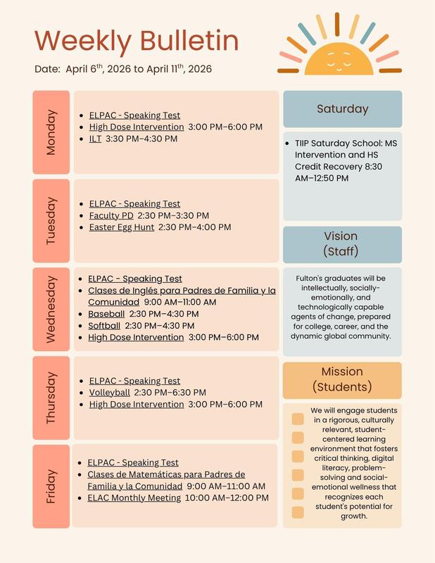 Weekly Bulletin