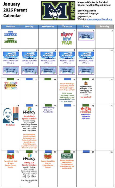 JanuaryEnero2026ParentCalendar