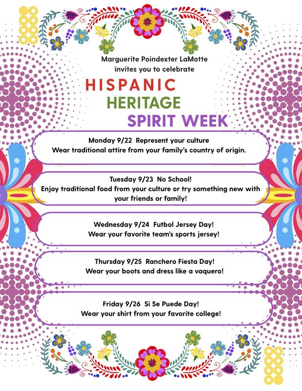 Hispanic Heritage Week 9/22-26