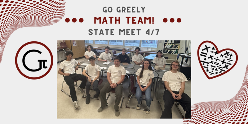 GHS math team are heading to the state meet on April 7