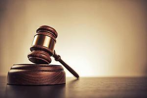gavel on a desk