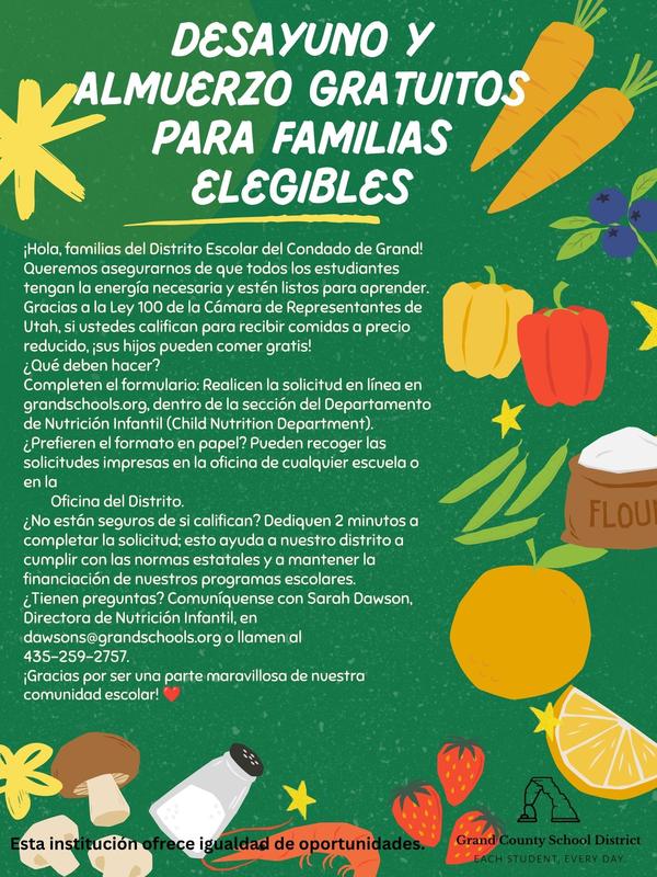 Free and Reduced Info Graphic- Spanish