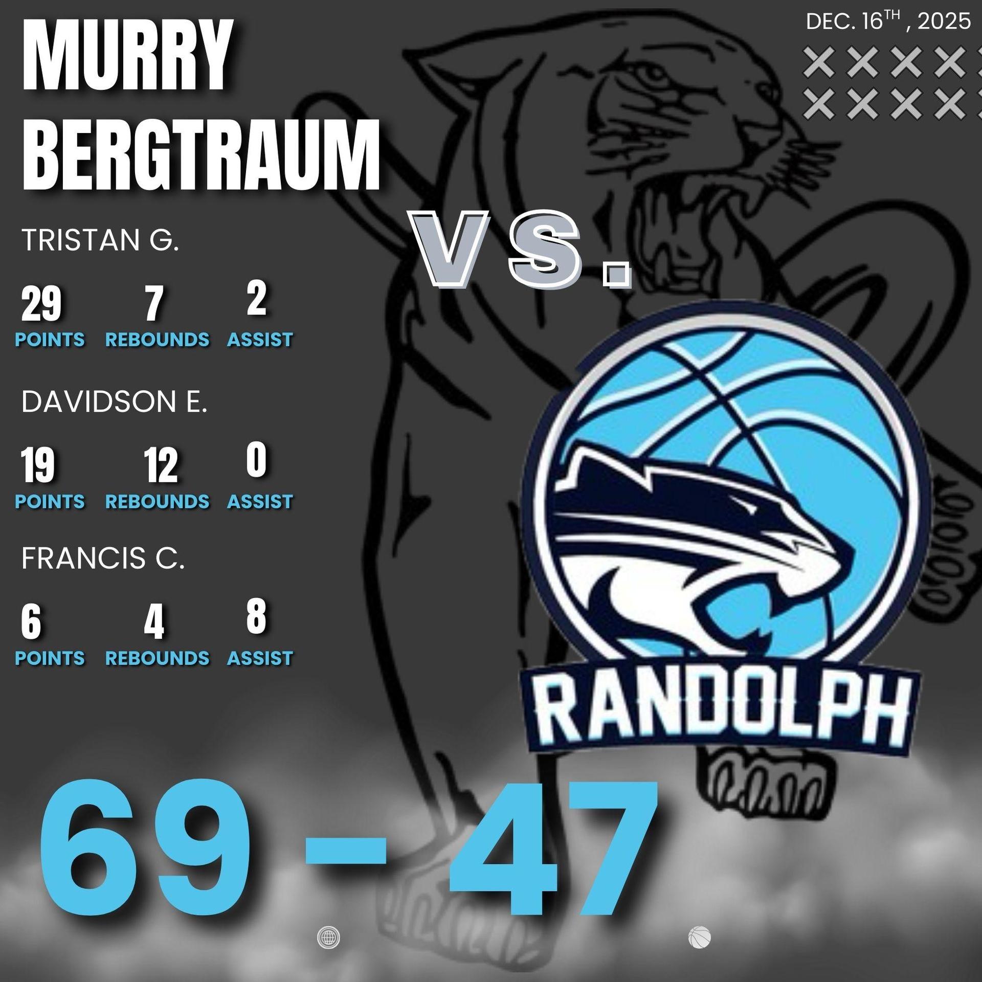 Boys Varsity WIN 12/16/25
