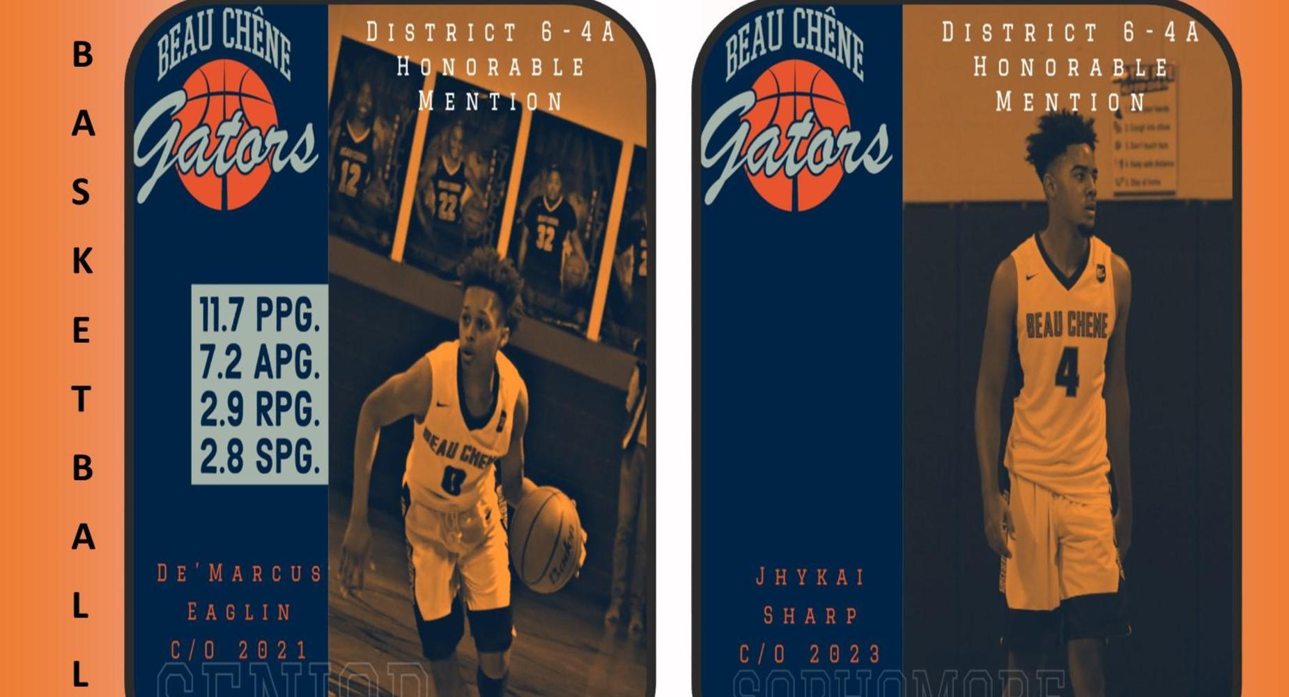 Basketball 2020-2021 - Honorable Mention- De'Marcus Eaglin & Jhykai Sharp
