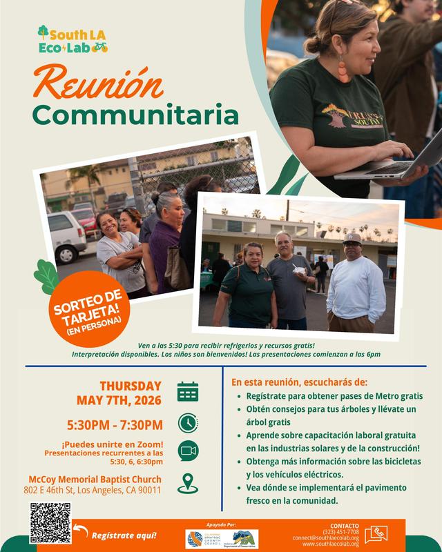 South La Eco Lab Community Meeting