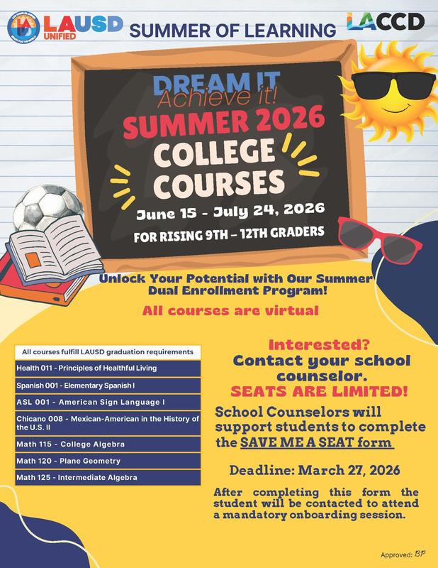 Summer Dual Enrollment Classes