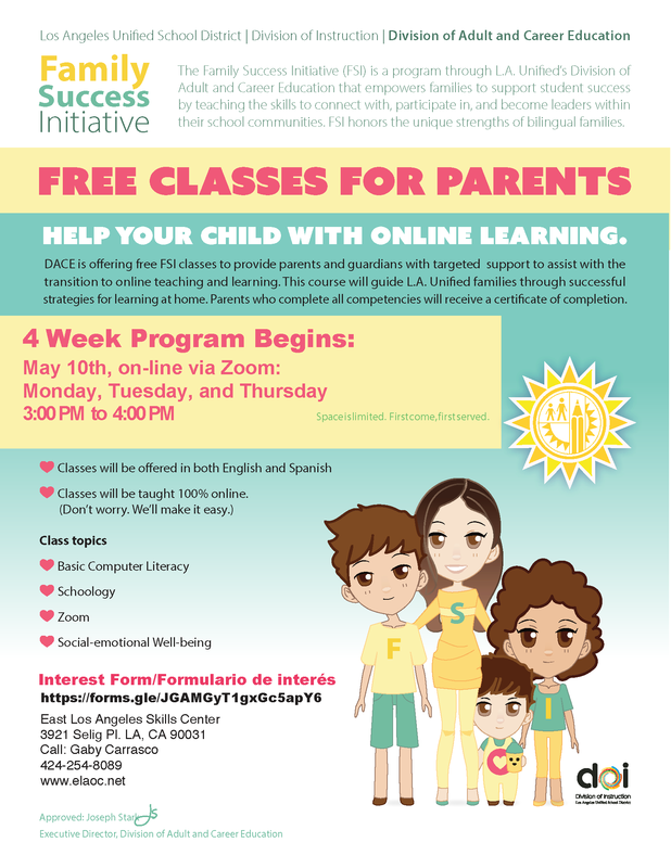 4-week course for parents on computer literacy