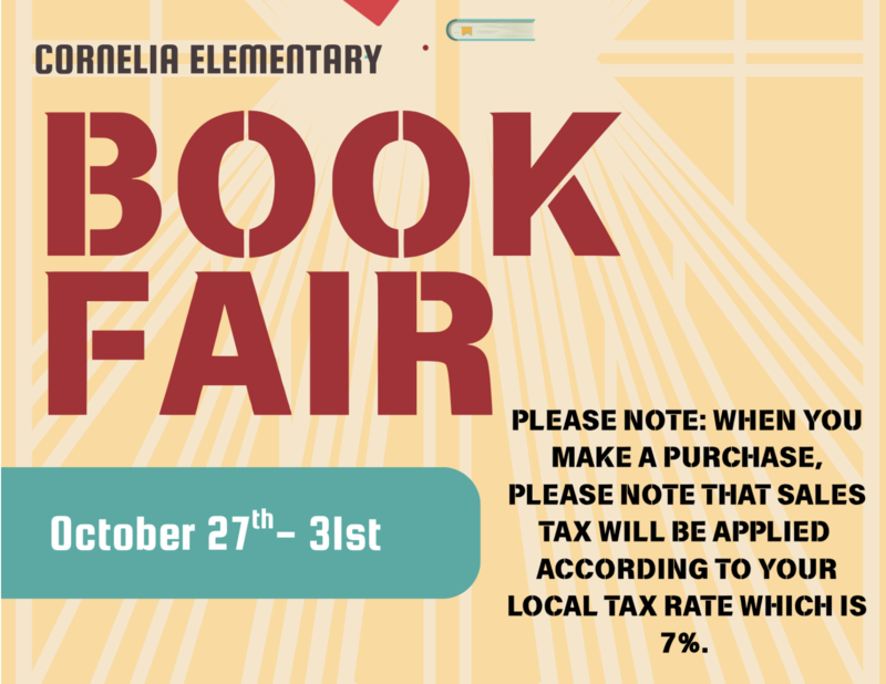 Book Fair - October 27- 31; Open During Book-or-Treat on October 24