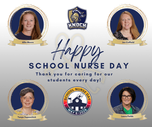 school pictures of our four nurses with happy school nurse day
