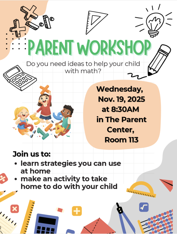 Math Parent Workshop Featured Photo