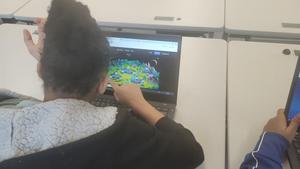 Student coding online