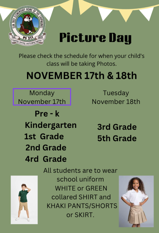 English Flyer Picture Day