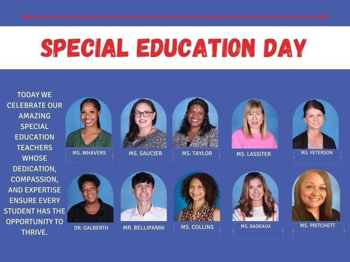 Shout-out to the SPED team: masters of flexibility, champions of growth, and experts at turning “I can’t” into “Watch me!”  HAPPY National Special Education Day!
