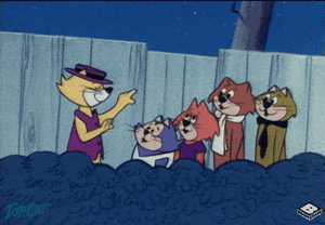 Tom Cat singing with other cats