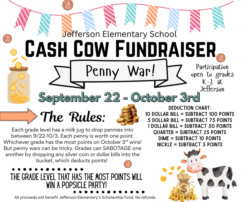 Jefferson Penny War begins 9/22/25 Featured Photo