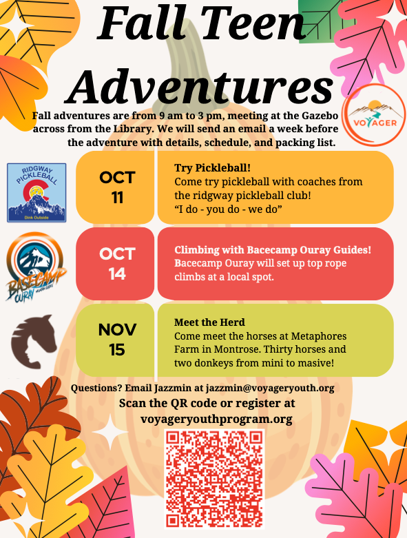 Voyager Fall Teen Adventures