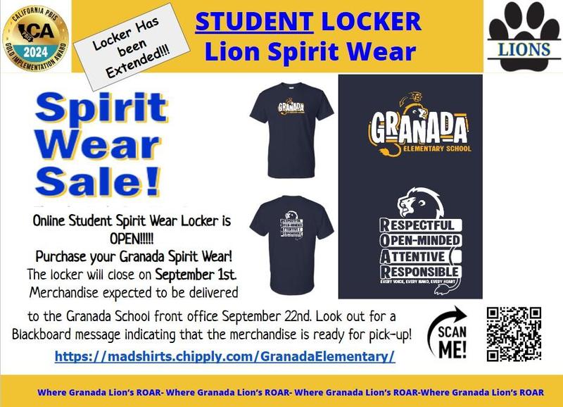 Student Spirit Wear Online Locker is now OPEN! Featured Photo