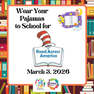 book boarder on flyer for read across america day