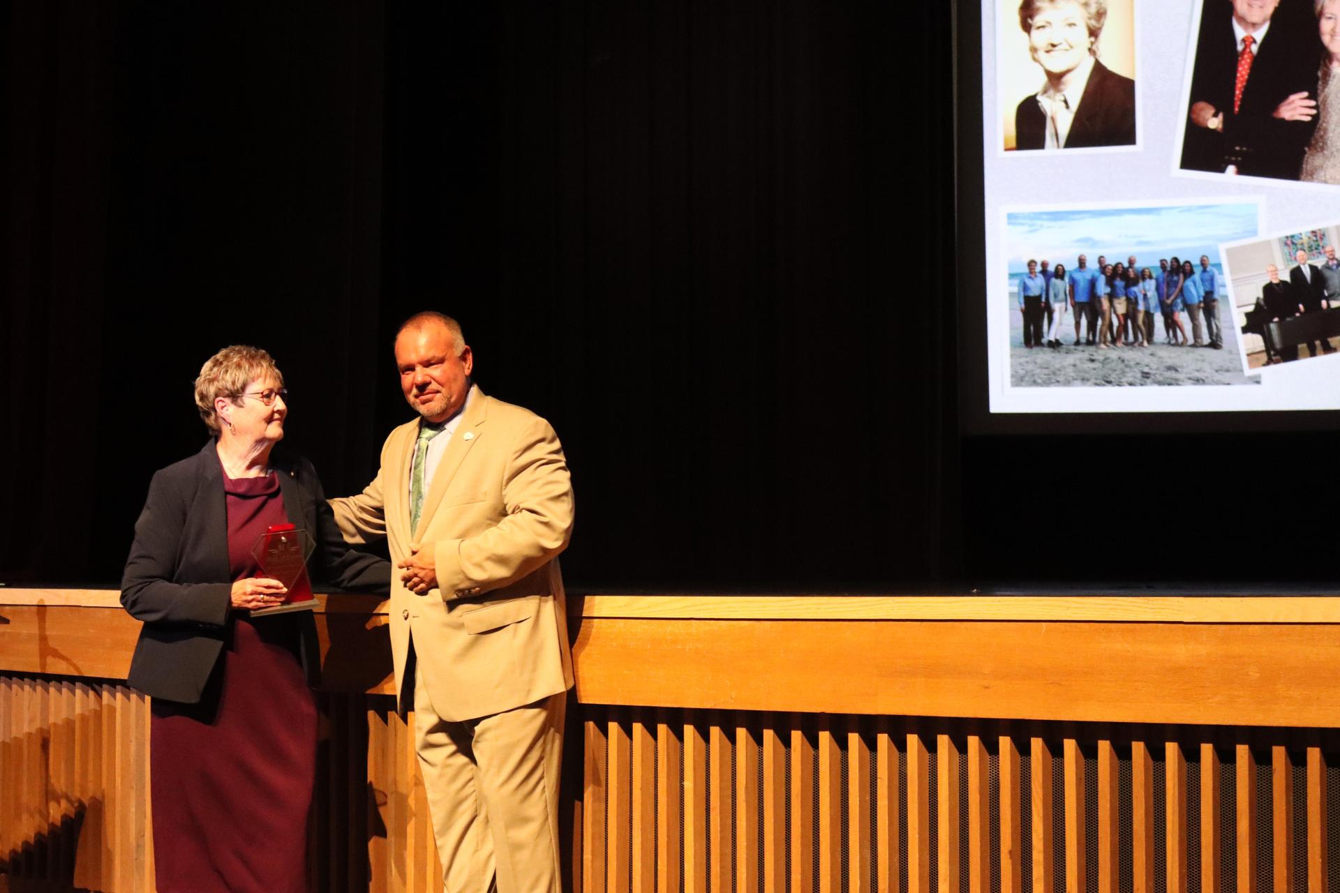 Dr. Carolyn McPherson & Superintendent Dr. Hampton