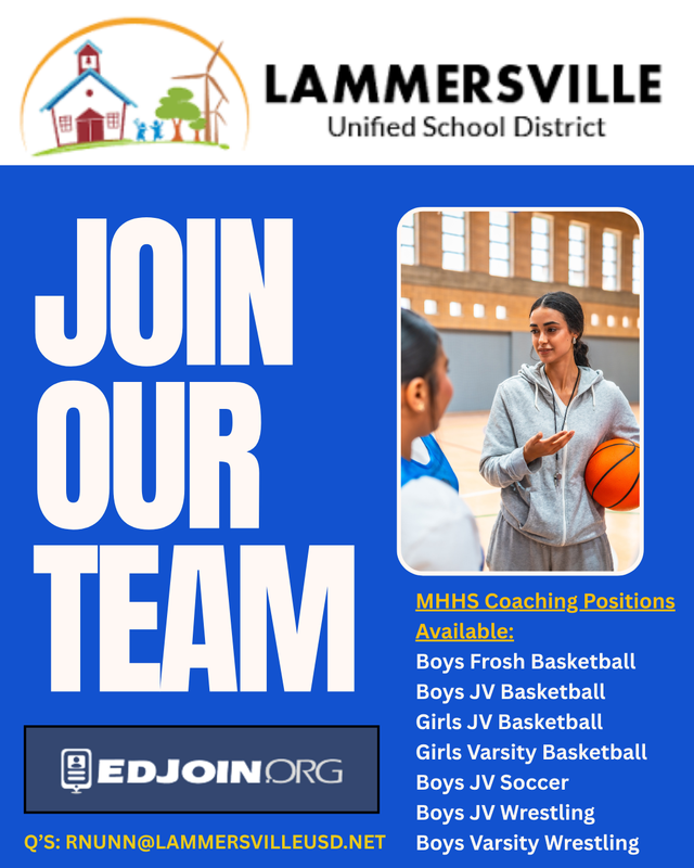 MHHS is HIRING!