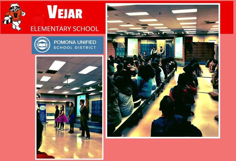 KAISER EDUCATIONAL THEATRE AT VEJAR ELEMENTARY - Message from Kaiser: Thanks to our partners at VEJAR ELEMENTARY in Pomona! Two fabulous