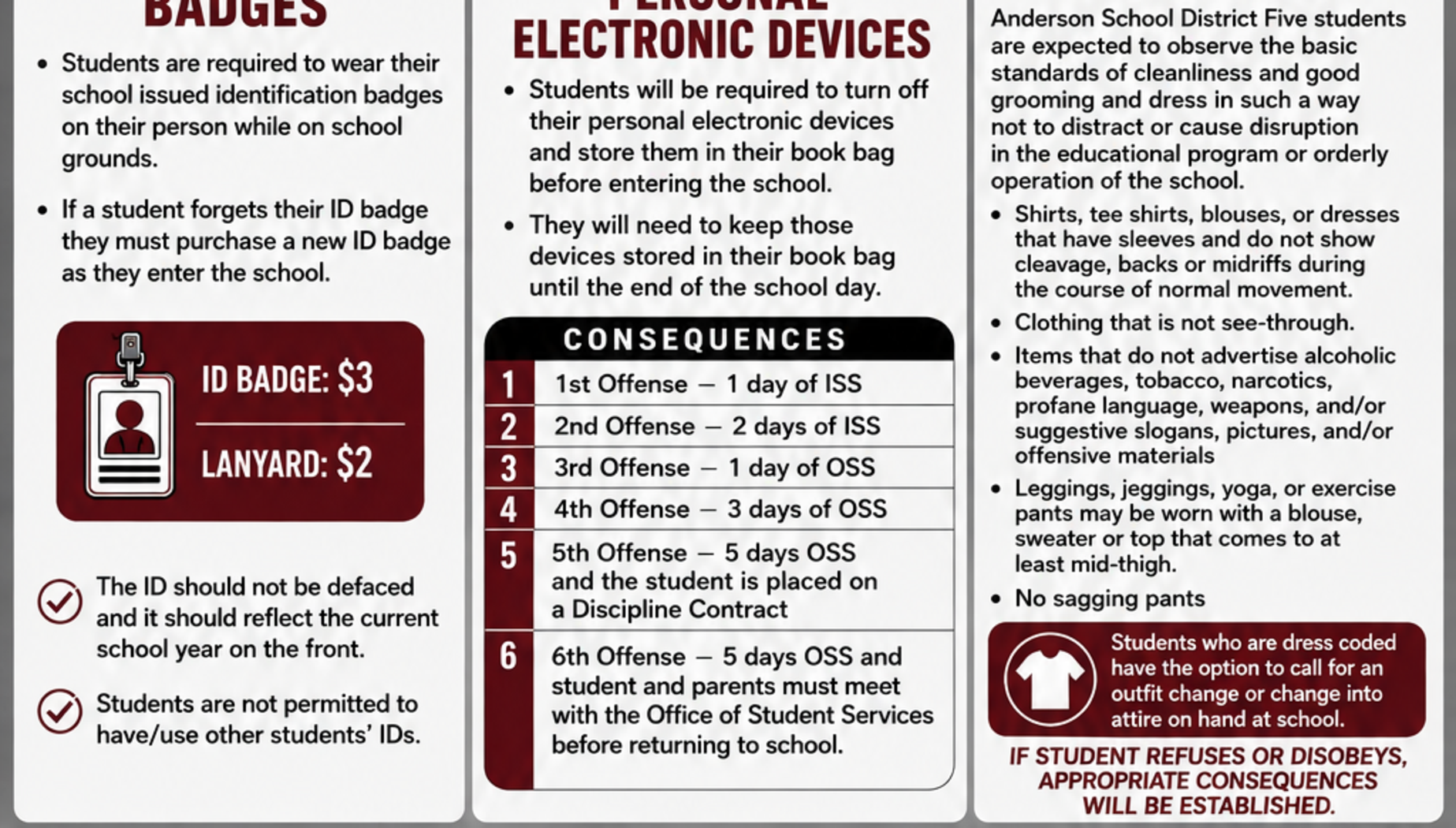 Rams school rules