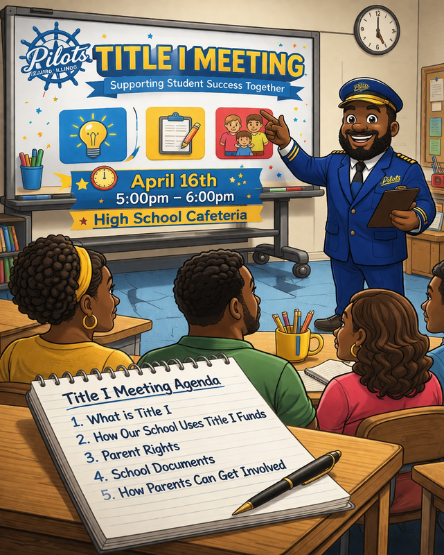Title I Meeting - Thursday, April 16th @CJSHS Cafeteria Thumbnail Image