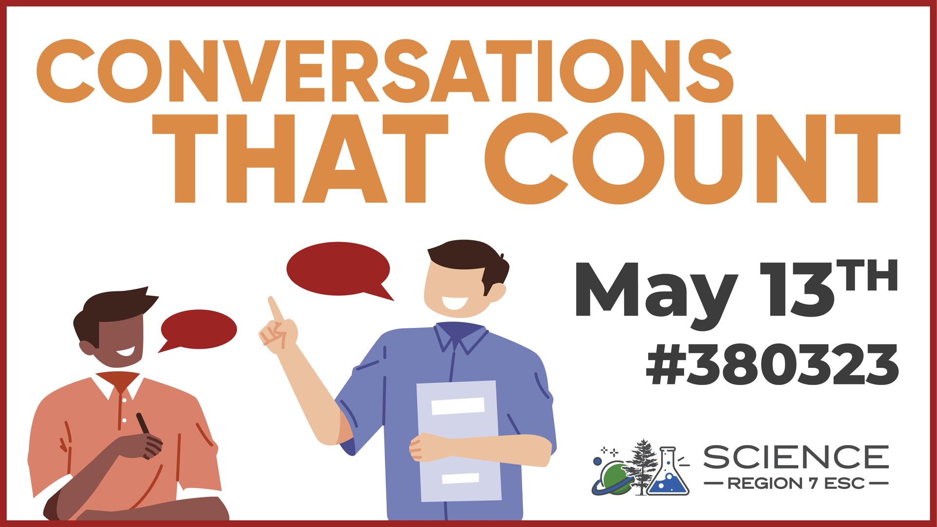 Conversations That Count workshop graphic.