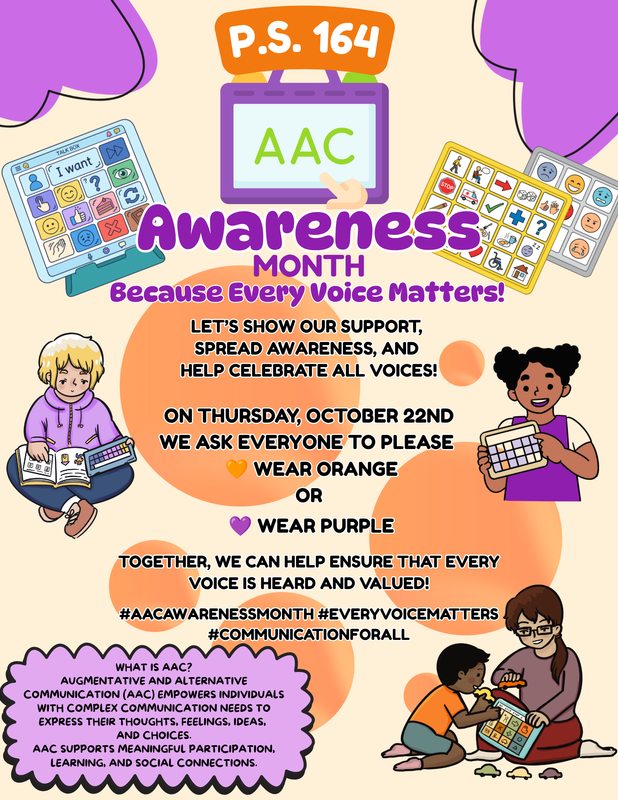 AAC Awareness month flyer