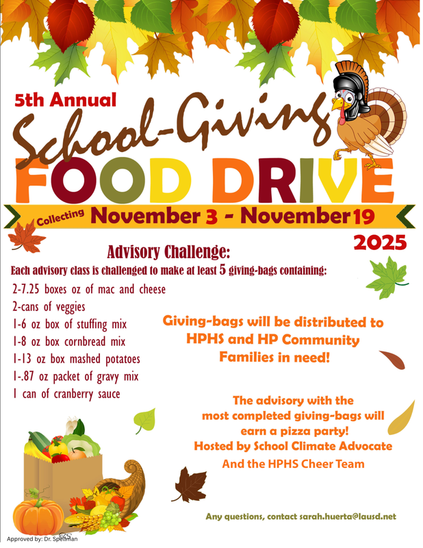 School Giving Food Drive
