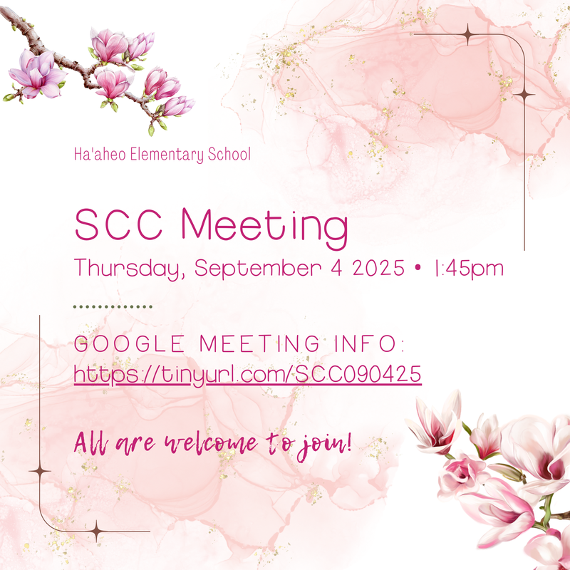 SCC Meeting: Thursday, September 4 • 1:45-2:15pm Featured Photo