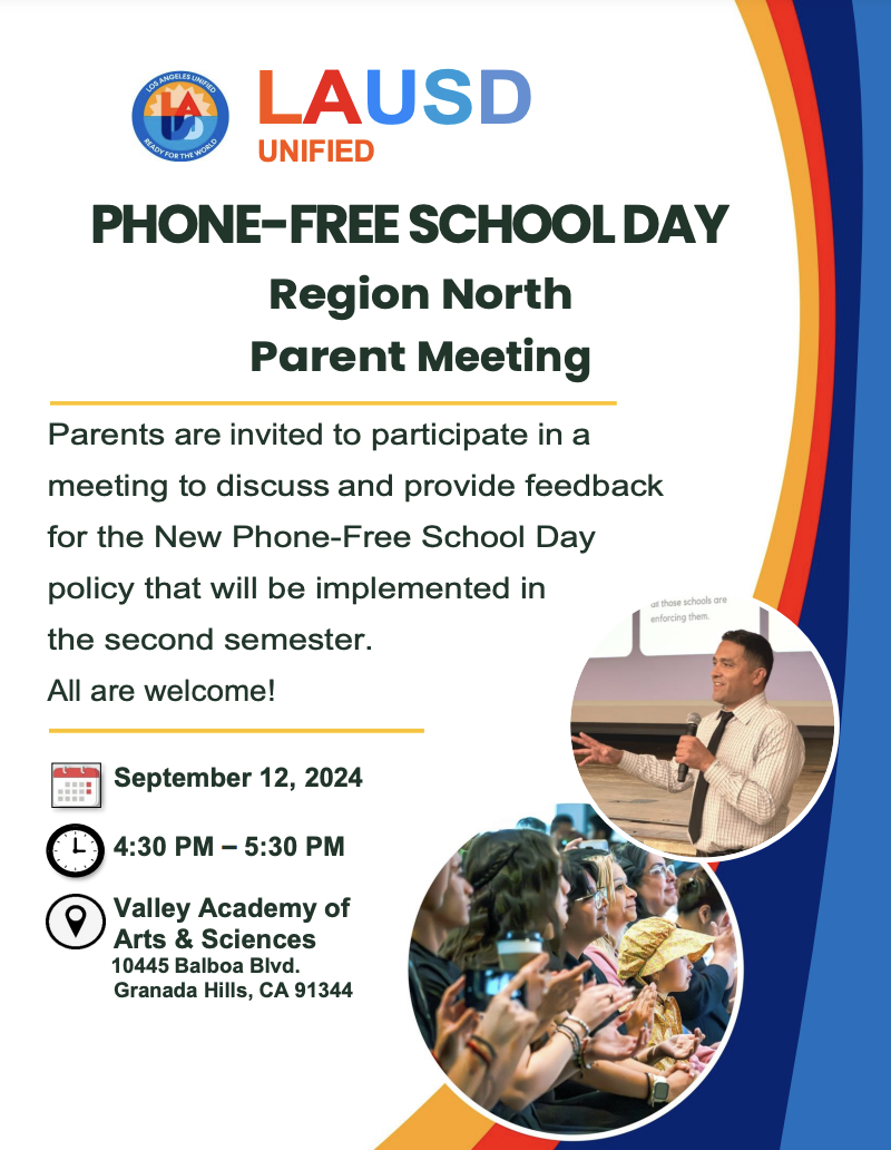 Flyer of cell phone policy