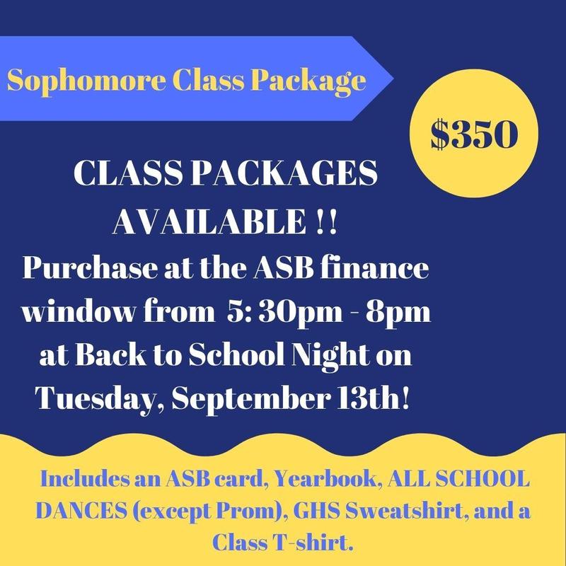 Sophomore Class Package