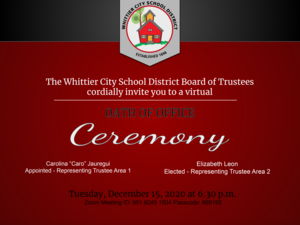 WCSD Oath of Office Ceremony
