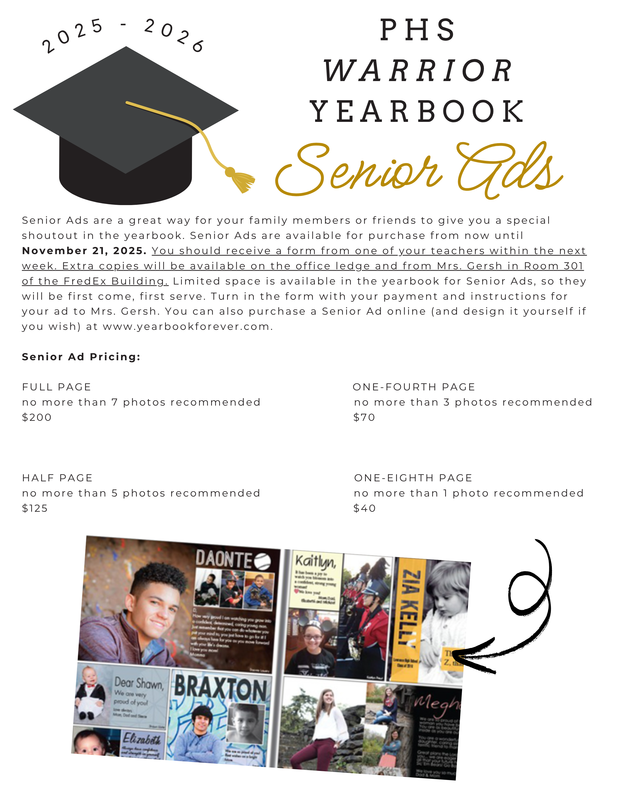 Senior ad flyer